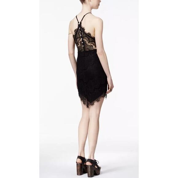 FREE PEOPLE INTIMATELY She's Got It Black Lace Slip Dress Back Button - Picture 2 of 8